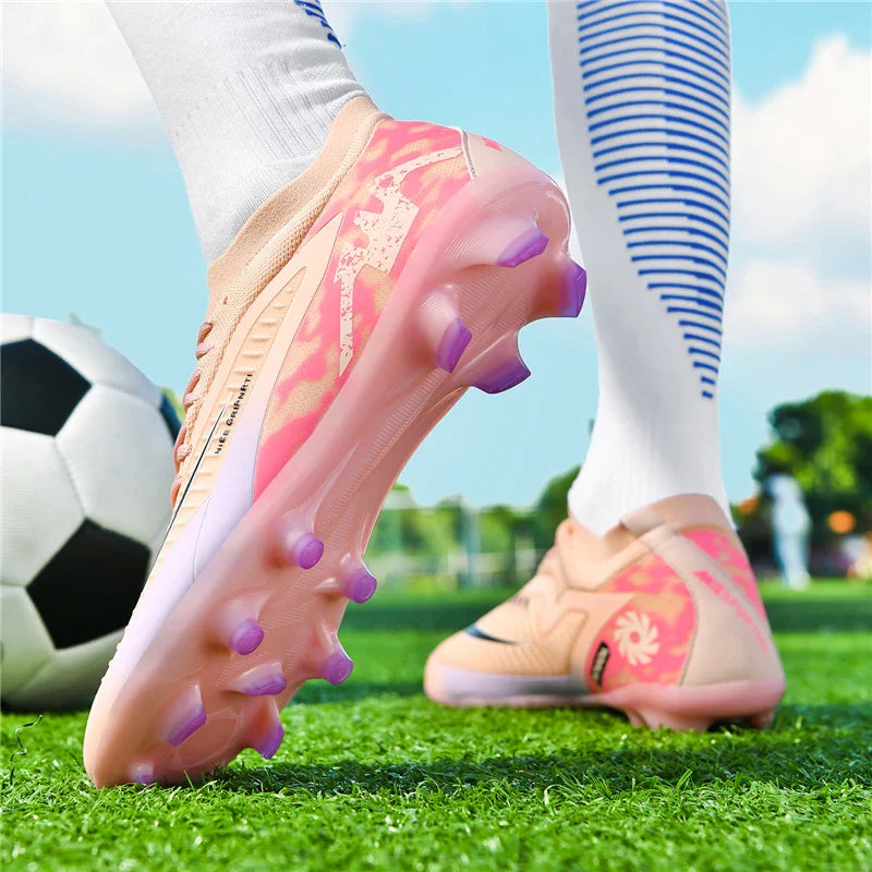 FG Mens Soccer Shoes High Quality Turf Soccer Cleats for Sneakers Training Football Boots Chuteira Campo 35-45