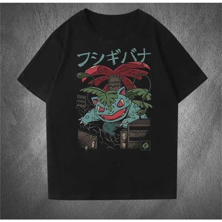Charizard unisex 100%cotton Tshirt O-neck Short sleeve 2026 summer New Men's Harajuku graphics shirt