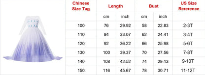 Cinderella Anna Elsa Costume Children Princess Dress for Girls Kids Cosplay Snow White Christmas Carnival Party Disguise Outfit