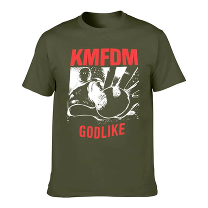 1990 KMFDM Godlike Cotton Black Unisex T-shirt S-5XL Men Women VM7344