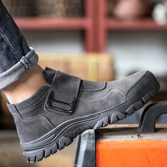 New Steel Toe Anti Smashing Steel Toe Anti Piercing Boots Indestructible Work Shoes for Men's Construction Work Shoes Durable