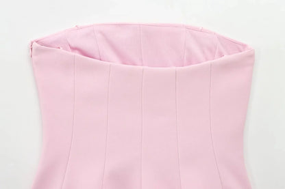 Sexy Butter Yellow Cami Ruffles Tube Top Women Fashion 2025 Summer Strapless Y2K Girl Streetwear Tops Holiday Party Tops