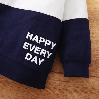 Newborn Baby Boy 2PCS Clothes Set Patchwork Long Sleeve T-shirt Top+Pants Set Autumn Sport Casual Outfit for Toddlers 0-2 Years