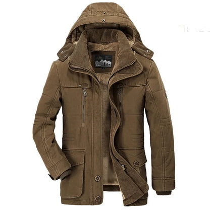 Winter Mens Jacket High-quality Long Thicken Warm Hooded Parka Coats Male Fit Multi-pocket Casual Cargo Jackets 7XL Men Clothing