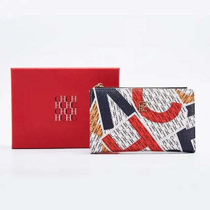 Exquisite Compact Portable High-quality Wallet With A High-end Feel Light Luxury Women's Cartoon Pattern Printed Wallet