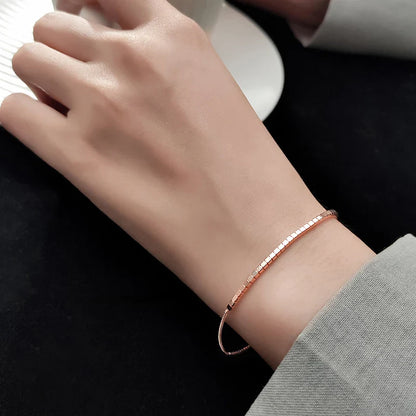 None925 Sterling Silver Clear CZ Twinkling Exquisite Zirconia Adjustable Bracelet Chain for Women Wedding Fine Jewelry Gifts