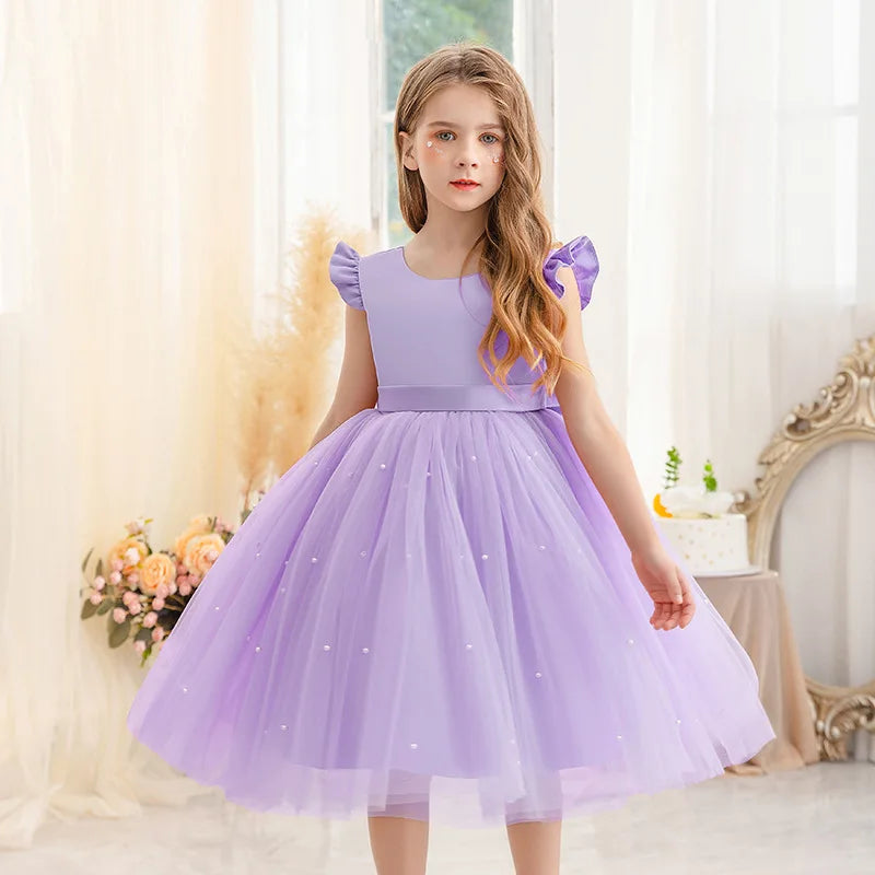 2026 Girls Princess Tutu Dress Flower Girl Gown Piano Performance Host Outfit Party Dress prom dresses girls dresses