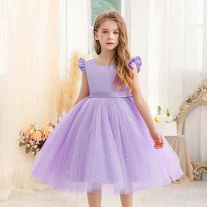 2026 Girls Princess Tutu Dress Flower Girl Gown Piano Performance Host Outfit Party Dress prom dresses girls dresses