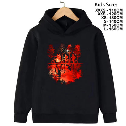 Hoodies Kids Cartoon Anime Print Clothes Streetwear Basic Boys Tops Children Sweatshirts