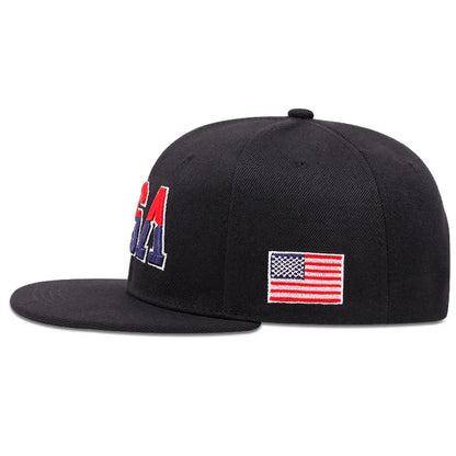 2024 New Fashion Fastball Cap Classic USA Embroidered American Flag Baseball Caps For Men Women Snapback Hat Unisex Hip Hop Hats