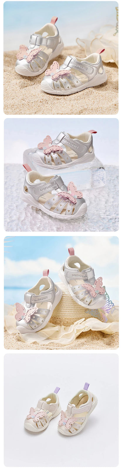 Toddler Sandals Summer Baby Girls Casual Shoes First Walkers Cool Fashion Sweet Butterfly Outdoors Sandal DB2221277-A