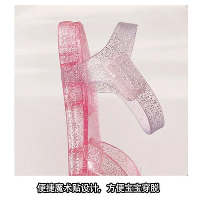2025 New Summer Children's Sandals Little Princess Shoes Girls Sandals Baby Jelly Shoes Girls Beach Shoes