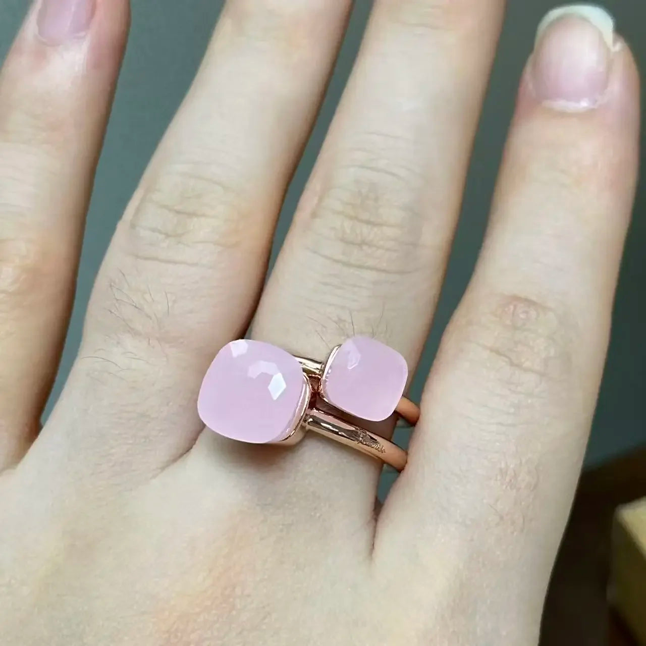 Classic and Petite Ring Set for Women Colorful Cyrstal Fashion Jewelry Gift Vanlentine's Day