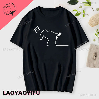 La Linea The Line Osvaldo Cavandoli TV Men Women Style Streetwear Tee Fashion Cotton T Shirt Round Neck Casual Summer Camiseta