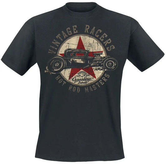 Vintage Racers _ Gasoline Bandit T-Shirt Peripheral Printing Summer Luxury Brand Cotton Men's and Women's T-Shirt Short Sleeve