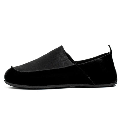 Man Loafers Outdoor Walking Fashion Mens Casual Shoes Soft Leather Comfort Half Slippers Breathable Lazy Driving Shoes