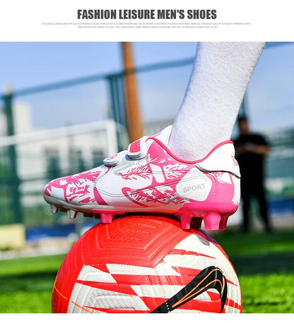 Professional Football Shoes Kids Futsal Sneakers Outdoor Low-cut Soccer Shoes Boys Lightweight Non-slip Children's Sports Shoes