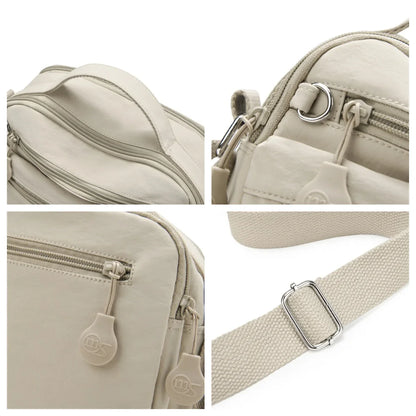 Temu's Best-selling Women's Casual Shoulder Bag, Large-capacity Casual Multi-layer Crossbody Bag, Nylon Commuter Women's Handbag