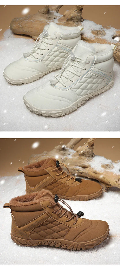 Brand New Winter Boots for Men Women Snow BareFoot Outdoor Non-slip Warm Fur Casual Sneakers Plus Size Ankle Boots Hiking Shoes