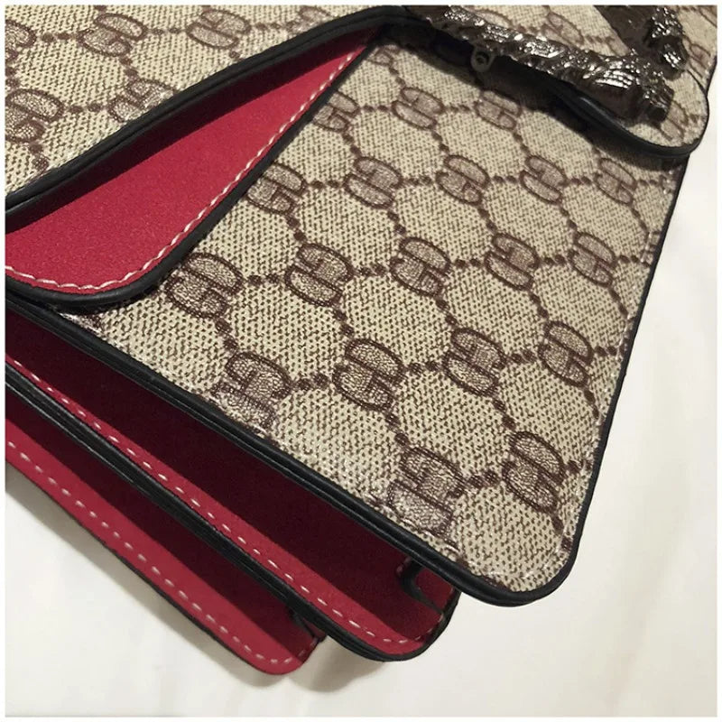 2025 New Trendy Fashion Dionysus Bag Vintage Print Mini Shoulder Crossbody Chain Bag for Women