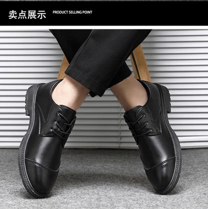 High Quality Italian Luxury Brand Lace-Up Non-slip Men Driving Shoes Leather Men Casual Shoes Breathable formal Mens Dress Shoes