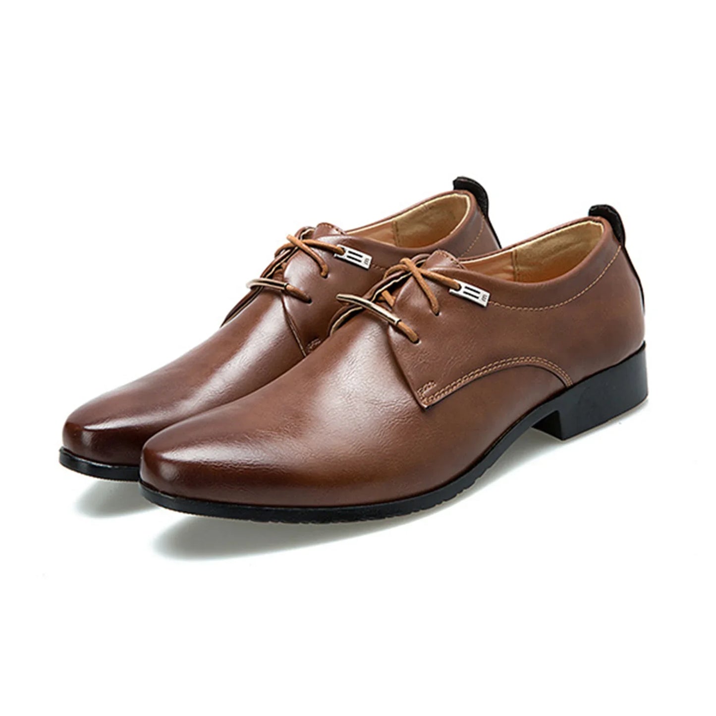 Men's Dress Oxfords Business Formal Leather Shoes Non Slip Wedding Party Derby Vintage Retro Handmade Classic Gentleman Tuxedo S