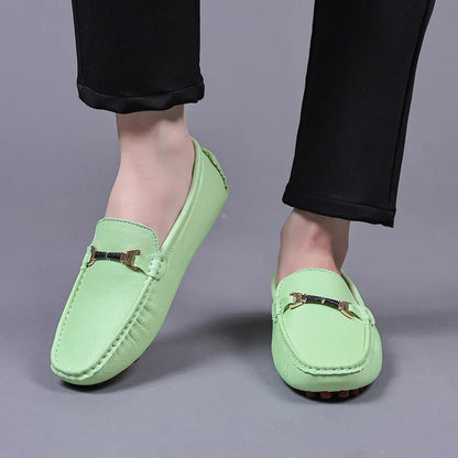 Handmade Leather Casual Men Shoes Design Loafers Man Comfortable Slip on Men Loafers Hot Sale Moccasins Driving Shoes