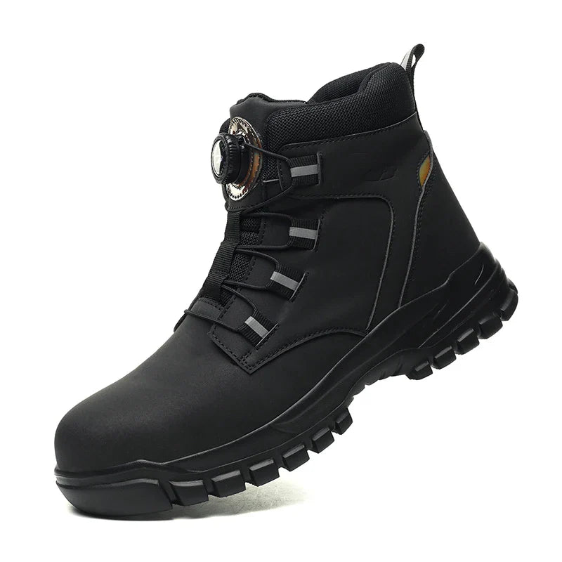 Steel Toe Safety Boots Men Waterproof Work Boots Anti-smash Anti-Puncture Safety Shoes Indestructible Shoes Botas Para Hombre