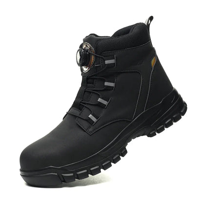 Steel Toe Safety Boots Men Waterproof Work Boots Anti-smash Anti-Puncture Safety Shoes Indestructible Shoes Botas Para Hombre