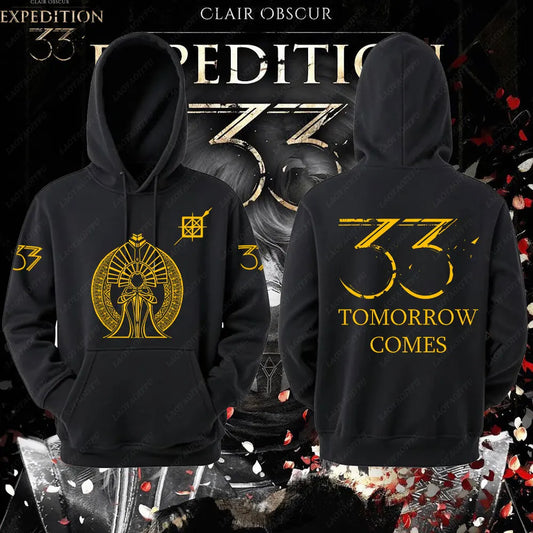 Expedition 33 Men Women Hoodies Dark Fantasy Pullovers Rpg Gamer Expedition 33 Hooded Lover Gift Video Game Graphic Sweatshirt