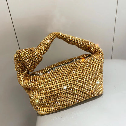 Rhinestones Evening bag silver Crystal Bags for Women Purses and Handbags Luxury Designer banquet bag