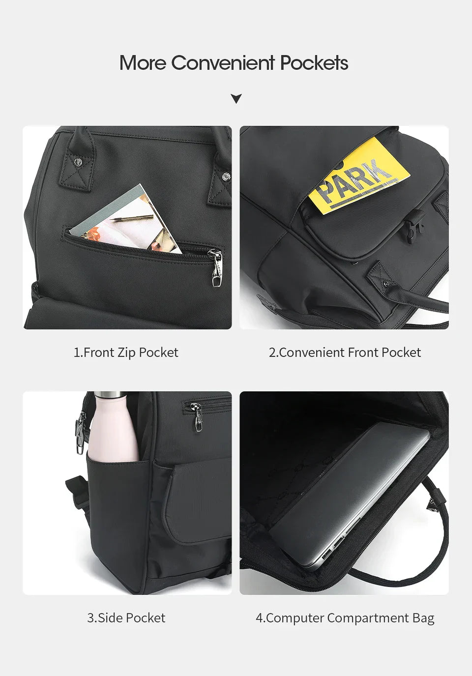 New Ladies Casual Backpack For Women Splashproof TPU Travel Camping Female Handbags Light Weight Hiking School Backpacks