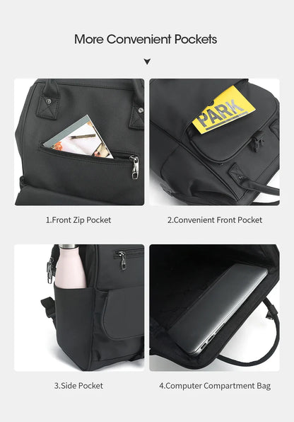 New Ladies Casual Backpack For Women Splashproof TPU Travel Camping Female Handbags Light Weight Hiking School Backpacks