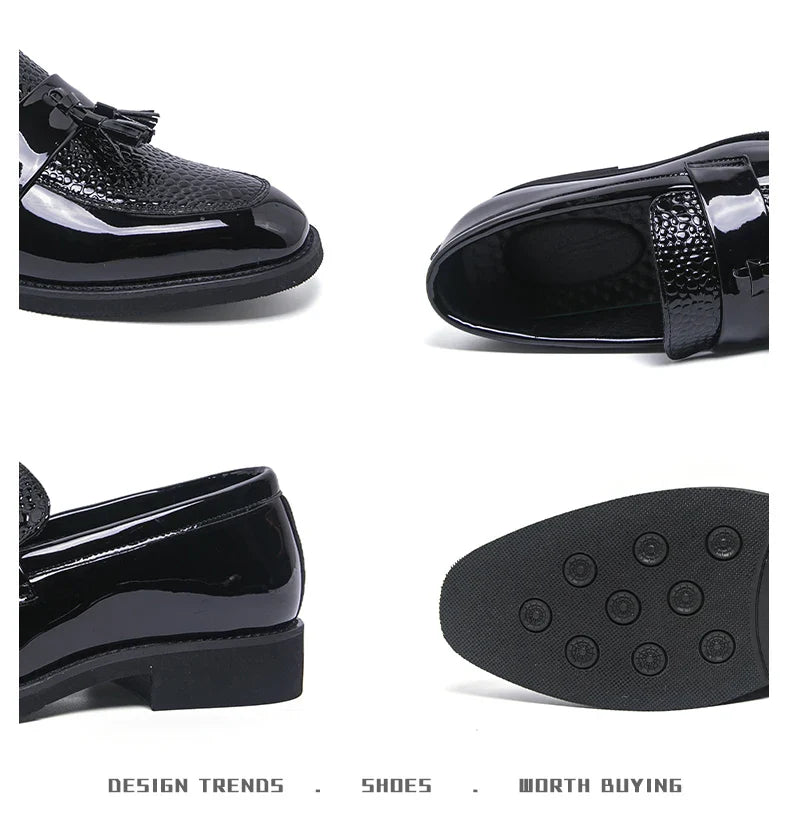 Classic Social Formal Leather Shoes Men Party Leather Casual Business Shoes Men Leather Loafers High Quality Men's Dress Shoes