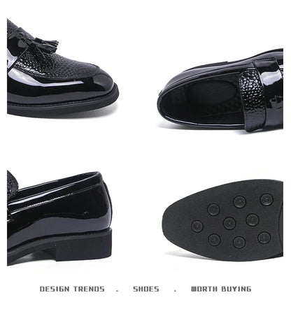Classic Social Formal Leather Shoes Men Party Leather Casual Business Shoes Men Leather Loafers High Quality Men's Dress Shoes