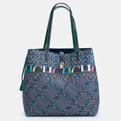 Classic Full Print Pattern Mother And Child Tote Bag For Women 2026 New Light Luxury Large Capacity Commuter Handbag