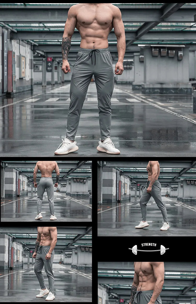 High Quality Men Running Fitness Sweatpants Male Casual Outdoor Training Sport Long Pants Jogging Workout Trousers Bodybuilding