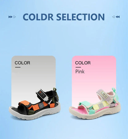 Children's Sandals Boys Girls Breathable Summer Sport for Outdoor Beach Shoes Open-Toe Comfortable Walking Sandalies Size 30-38