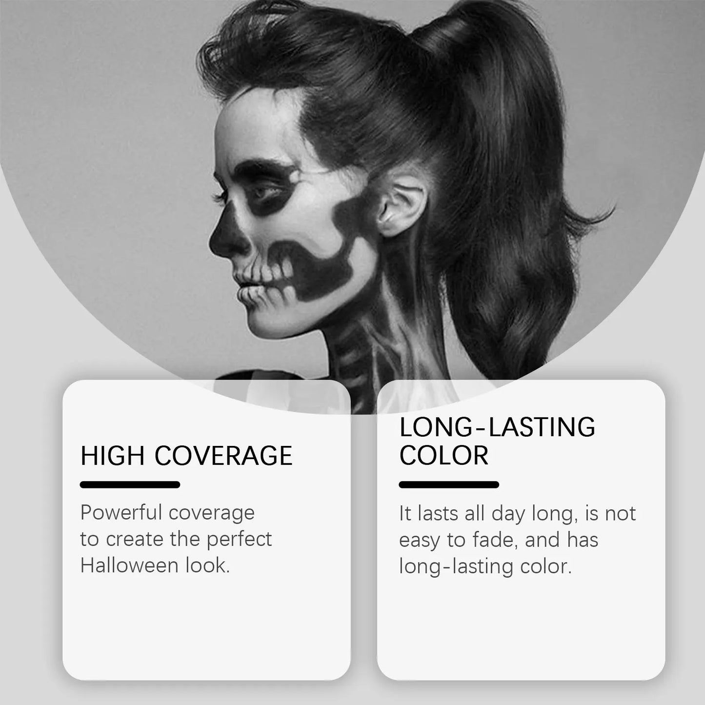 Halloween Face Paint Sticks Kit Vibrant Costume Makeup Set for Kids Adults Washable Cream-Based Face Paint for Body Art