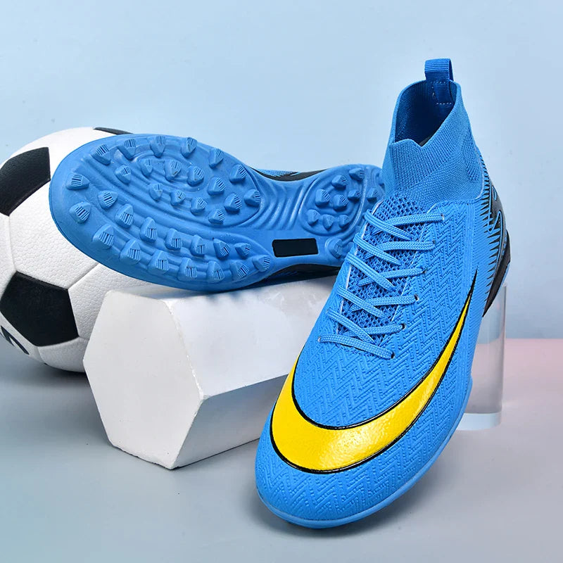 New Men Football Boots Kids Ankle Cleats Grass Soccer Shoes Futsal Indoor Sport Match Training TF/FG Hot-selling High-quality