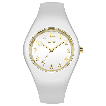 Full Size 40mm Quartz Watch For Women Rubber Strap Skin Friendly Silicone watch
