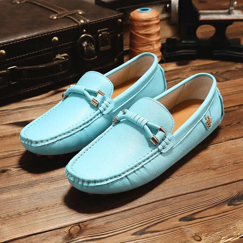 Summer Mens Fashion High Quality Outdoor Casual Leather Shoes Comfortable Breathable Classic 2024 New Slip on Men's Shoes