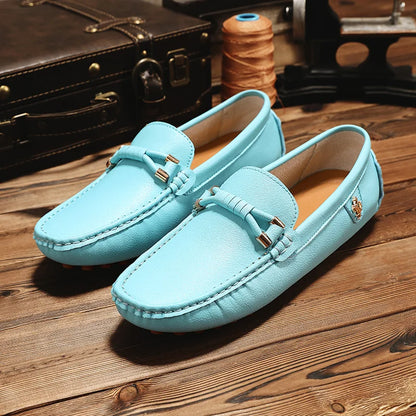 Summer Mens Fashion High Quality Outdoor Casual Leather Shoes Comfortable Breathable Classic 2024 New Slip on Men's Shoes