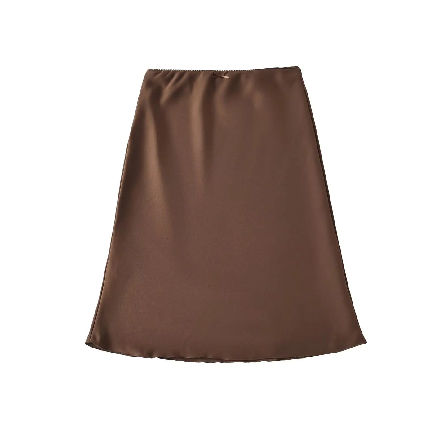 Sexy Slimming High Waist f-length Skirt Sweet Spicy Girl Faionable Versatile Outerwear A-line  Skirt for Women
