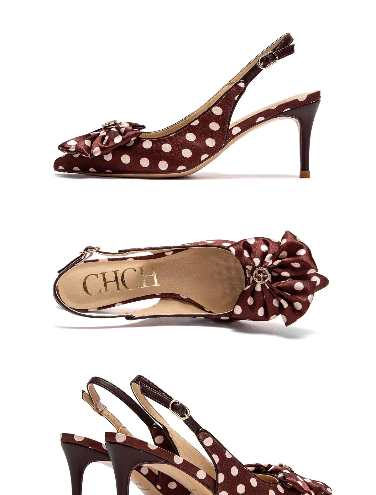 Heel 2024 Women's High Heels New Bow Pointed Sandals Women's Party Wedding Shoes 7cm