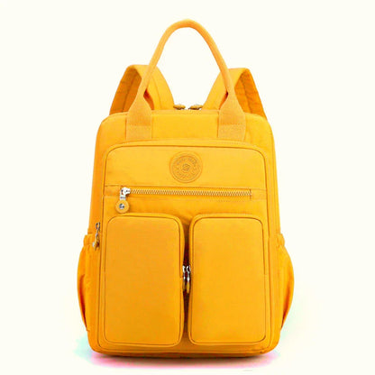 Fashion Woman Backpack Waterproof Nylon Soft Handle Solid Multi-pocket Travel Zipper Feminina School Bags Laptop Backpack
