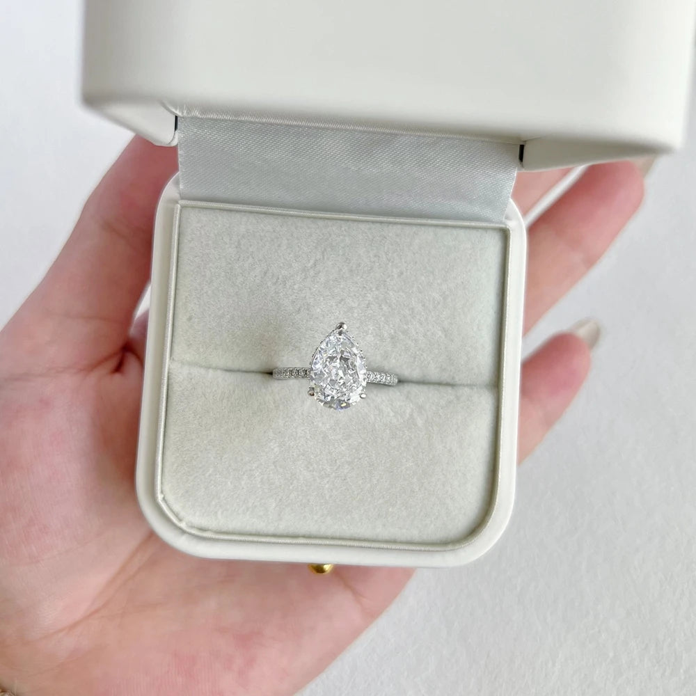 18K Gold Plated 925 Sterling Silver Crushed Ice Cut Lab Sapphire Gemstone Wedding Party Fine Jewelry Rings Wholesale