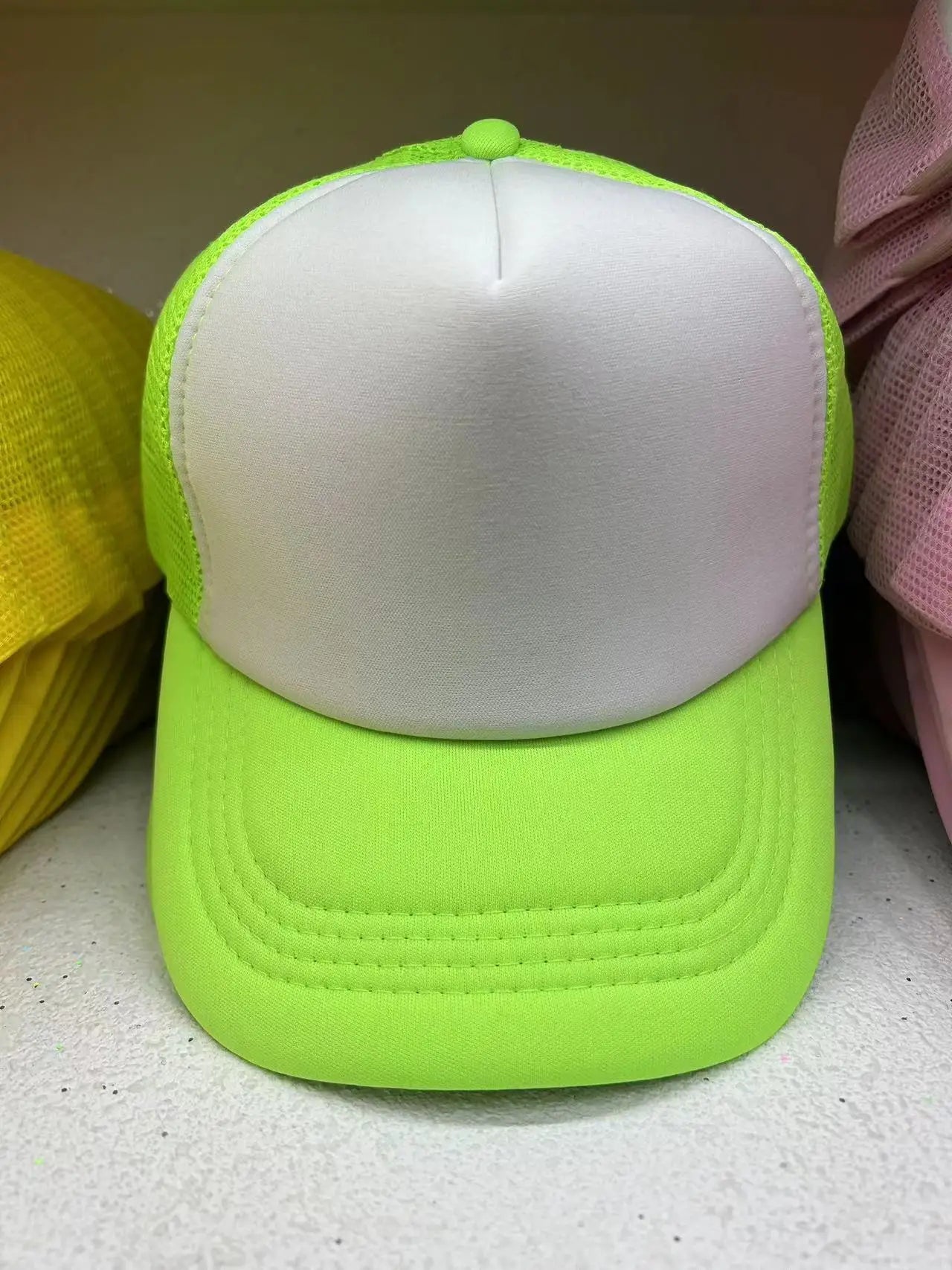 50 Color Unisex SummerTrucker Hat For Adult Net Baseball Cap Men Women Polyester Blank Mesh Adjustable Sun Hat Visor