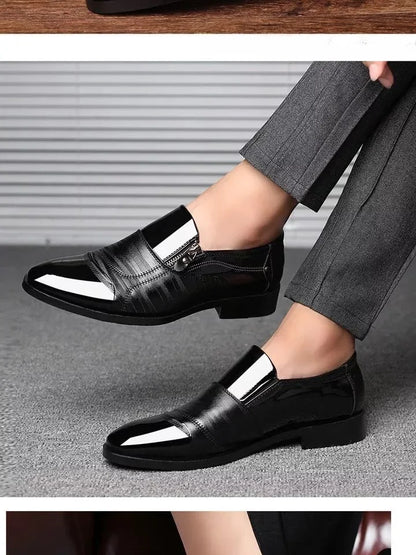 Men's Formal Shoes Official Business Social Shoe Male Leather Casual Office Low Price Elegant and Classic Italian 2025 Style 39