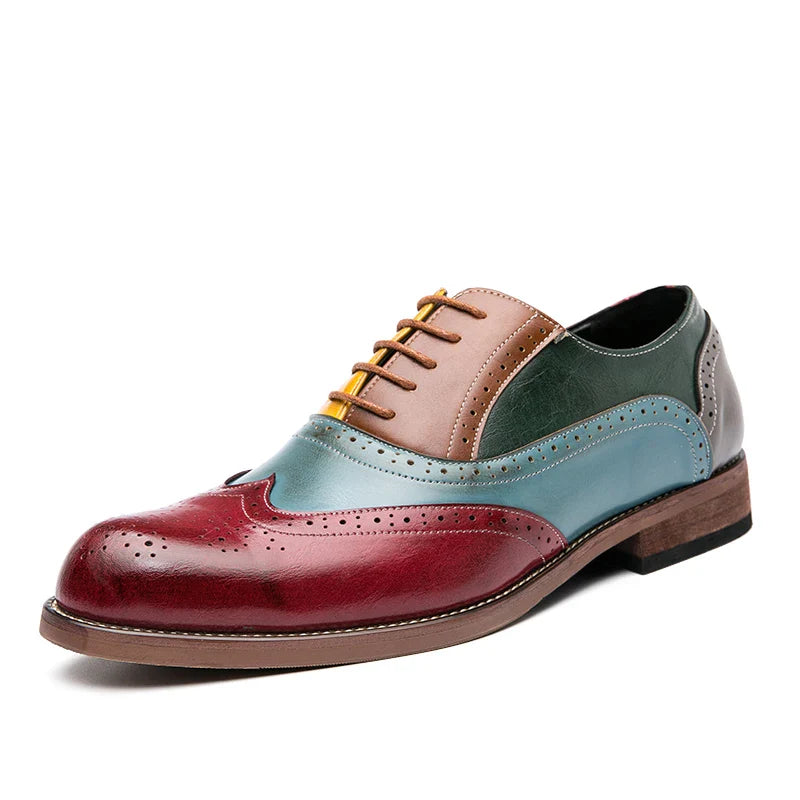 Handmade Mens Dress Designer Bullock Leather Fashion Wedding Italy Office Party Luxury Brand Shoes for Men Loafers Male Shoes 48